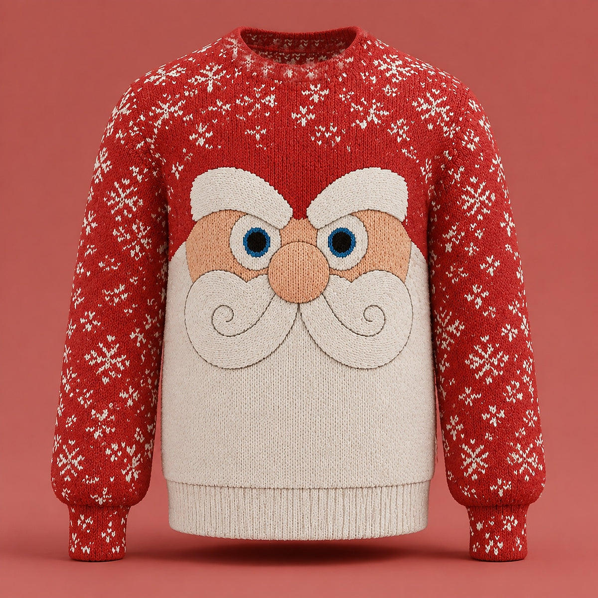 Cartoon Santa Beard Christmas Sweater