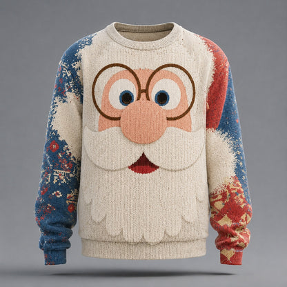 Cartoon Santa Beard Christmas Sweater