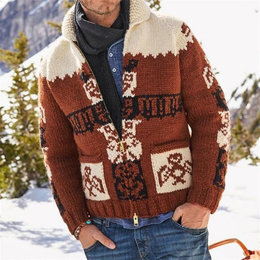 Patchwork Nordic Shawl Cardigan