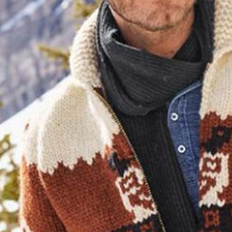 Patchwork Nordic Shawl Cardigan
