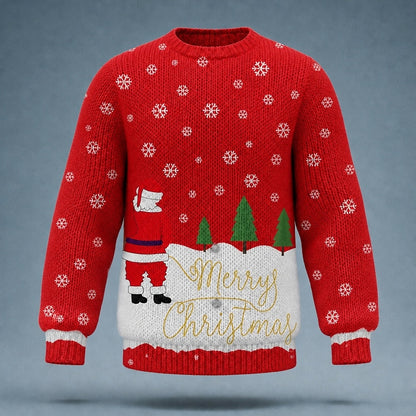 Santa Merry Christmas Cloud Sweater