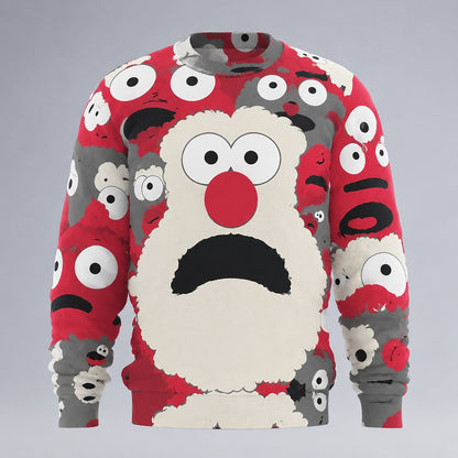 Expressive Santa Portrait Sweater