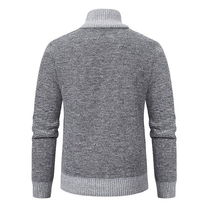 Padded Panel Zip Cardigan