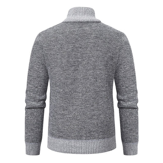 Padded Panel Zip Cardigan