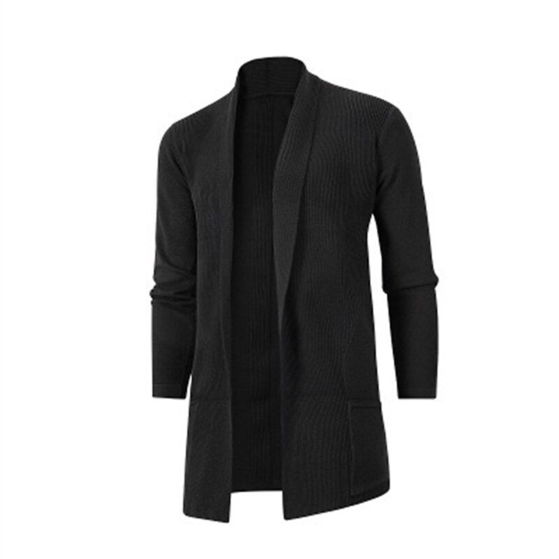Longline Open-Front Cardigan