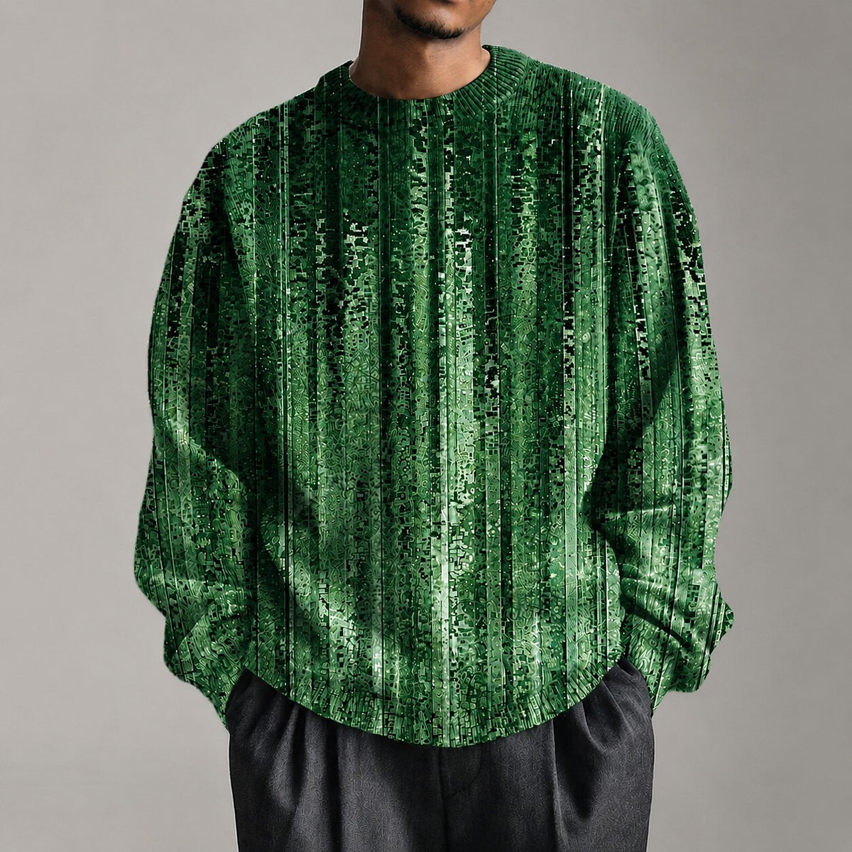 Weathered Vertical Stripe Sweater