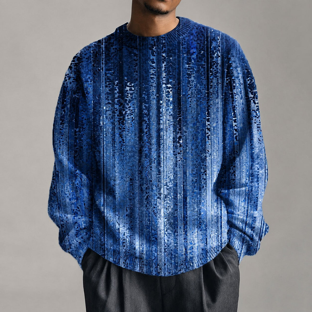 Weathered Vertical Stripe Sweater