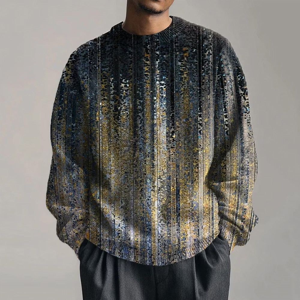 Weathered Vertical Stripe Sweater