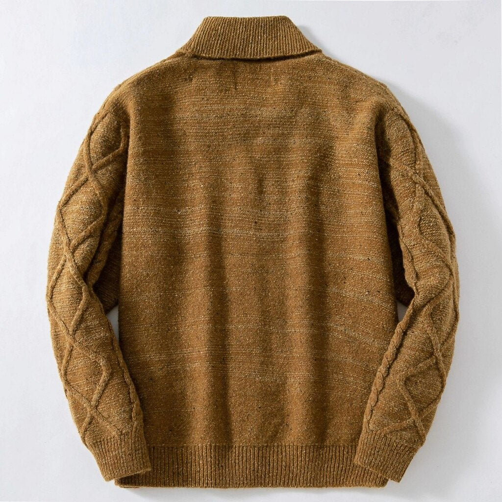 Diamond Panel Button Cardigan