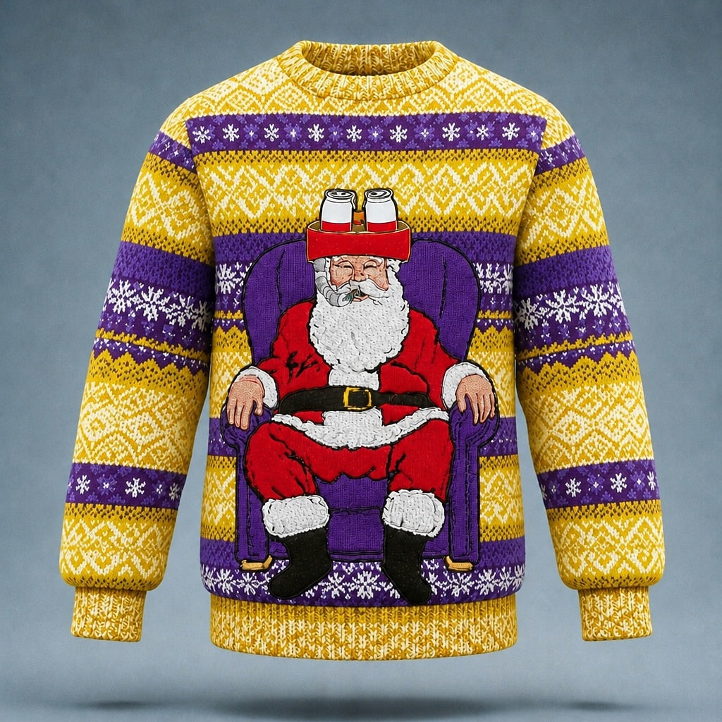 Santa Toilet Humor Christmas Sweater
