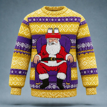 Santa Toilet Humor Christmas Sweater