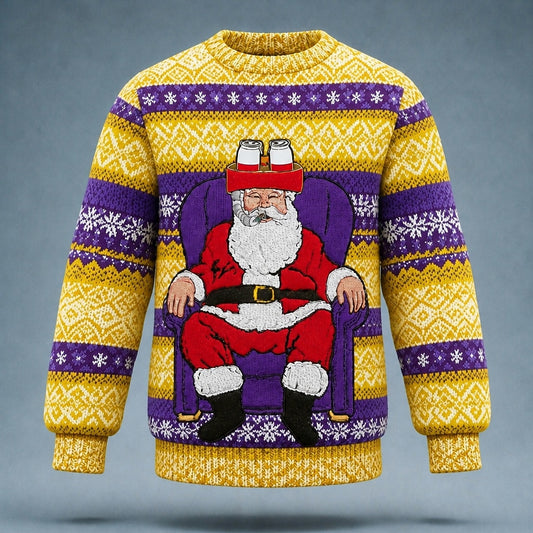 Santa Toilet Humor Christmas Sweater
