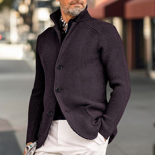 Tailored Button Knit Cardigan
