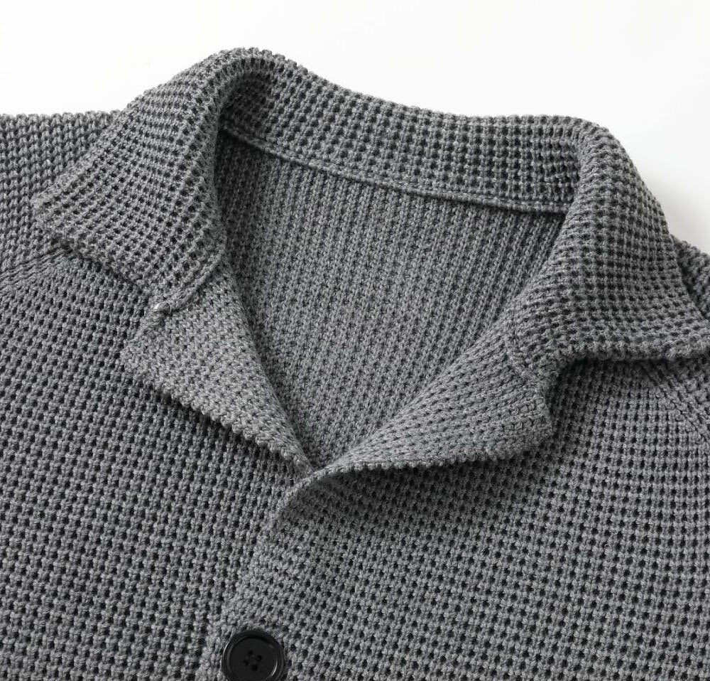 Tailored Button Knit Cardigan