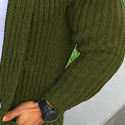 Vertical Rib Pocket Cardigan