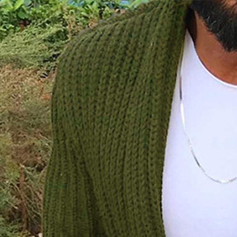 Vertical Rib Pocket Cardigan