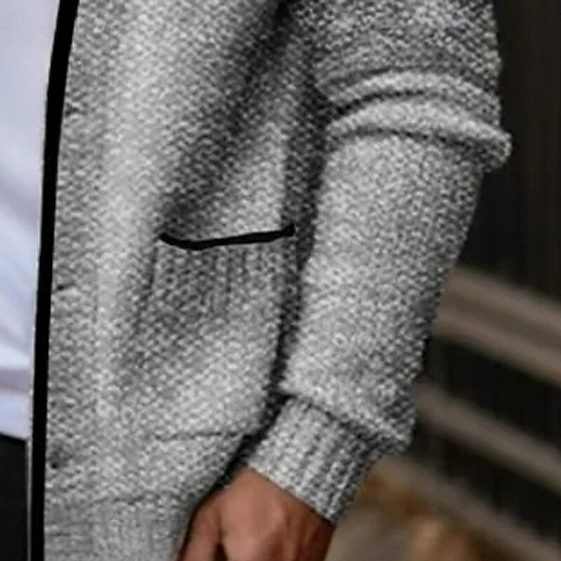 Speckled V-Neck Button Cardigan