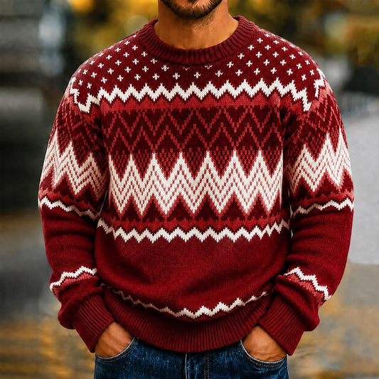 Nordic Diamond Band Sweater