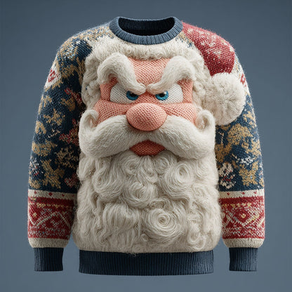 Roaring Santa Christmas Sweater