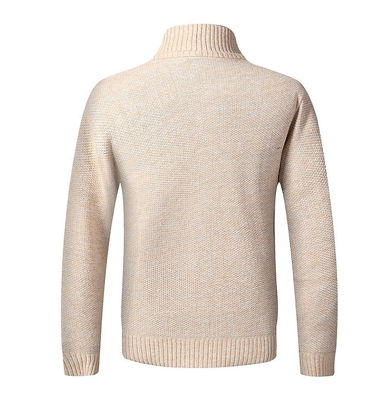 Contrast Pocket Zip Cardigan