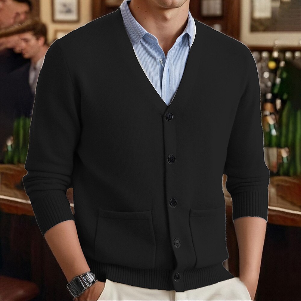 Everyday Pocket V-Neck Cardigan