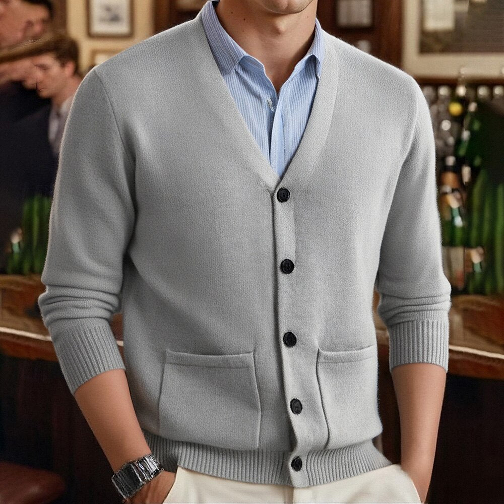 Everyday Pocket V-Neck Cardigan