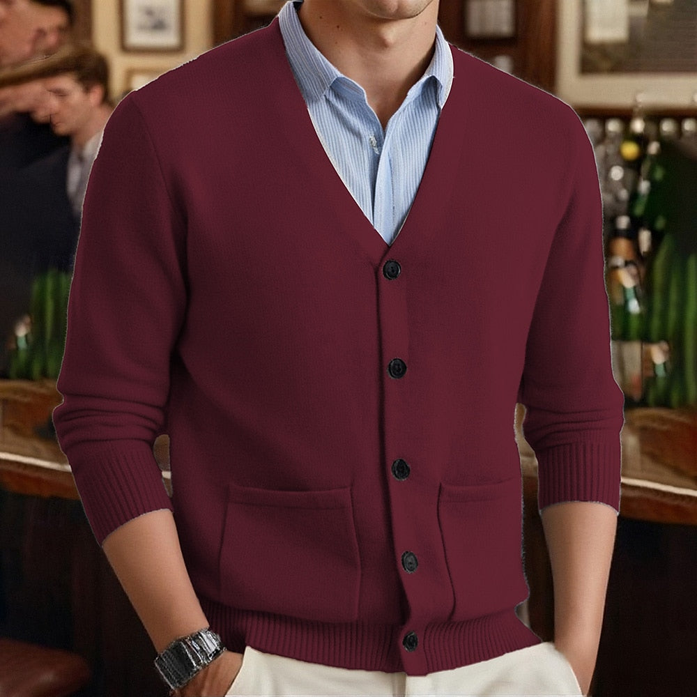 Everyday Pocket V-Neck Cardigan