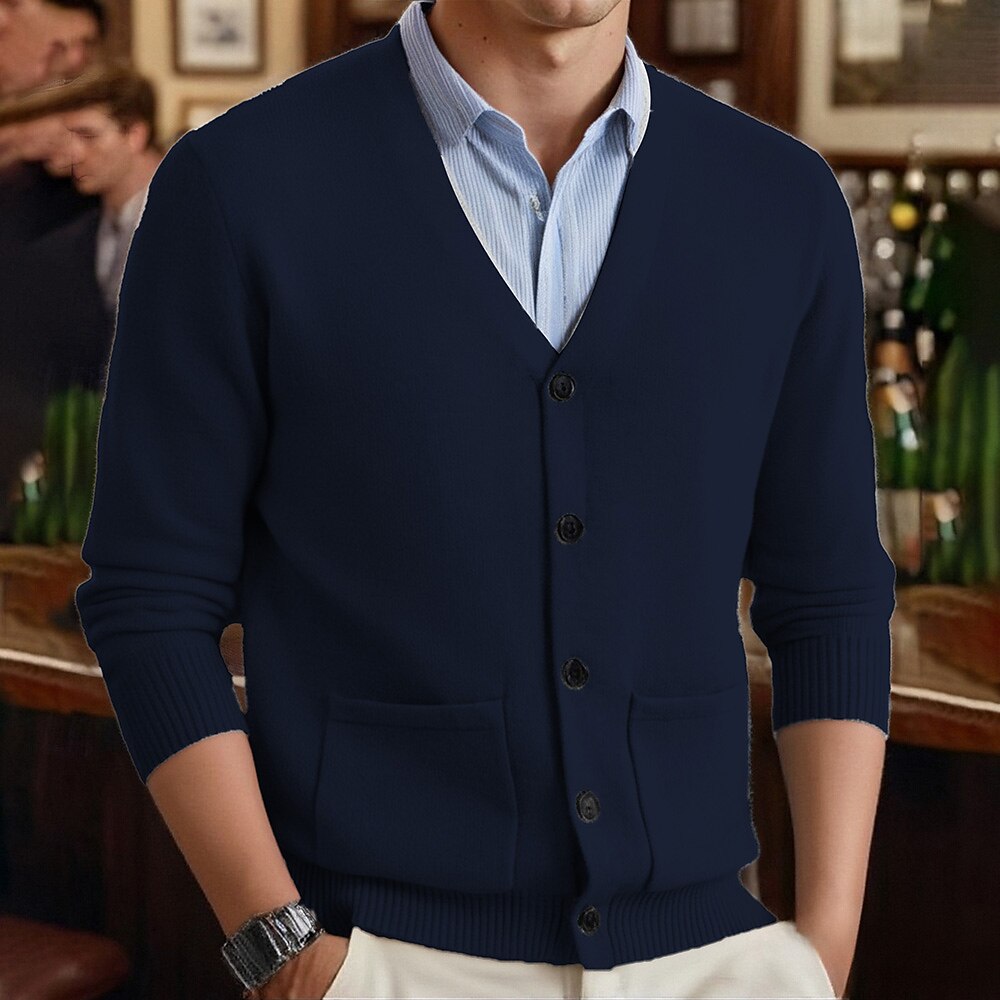 Everyday Pocket V-Neck Cardigan
