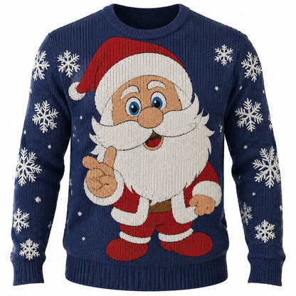 Santa Thumbs-Up Christmas Sweater