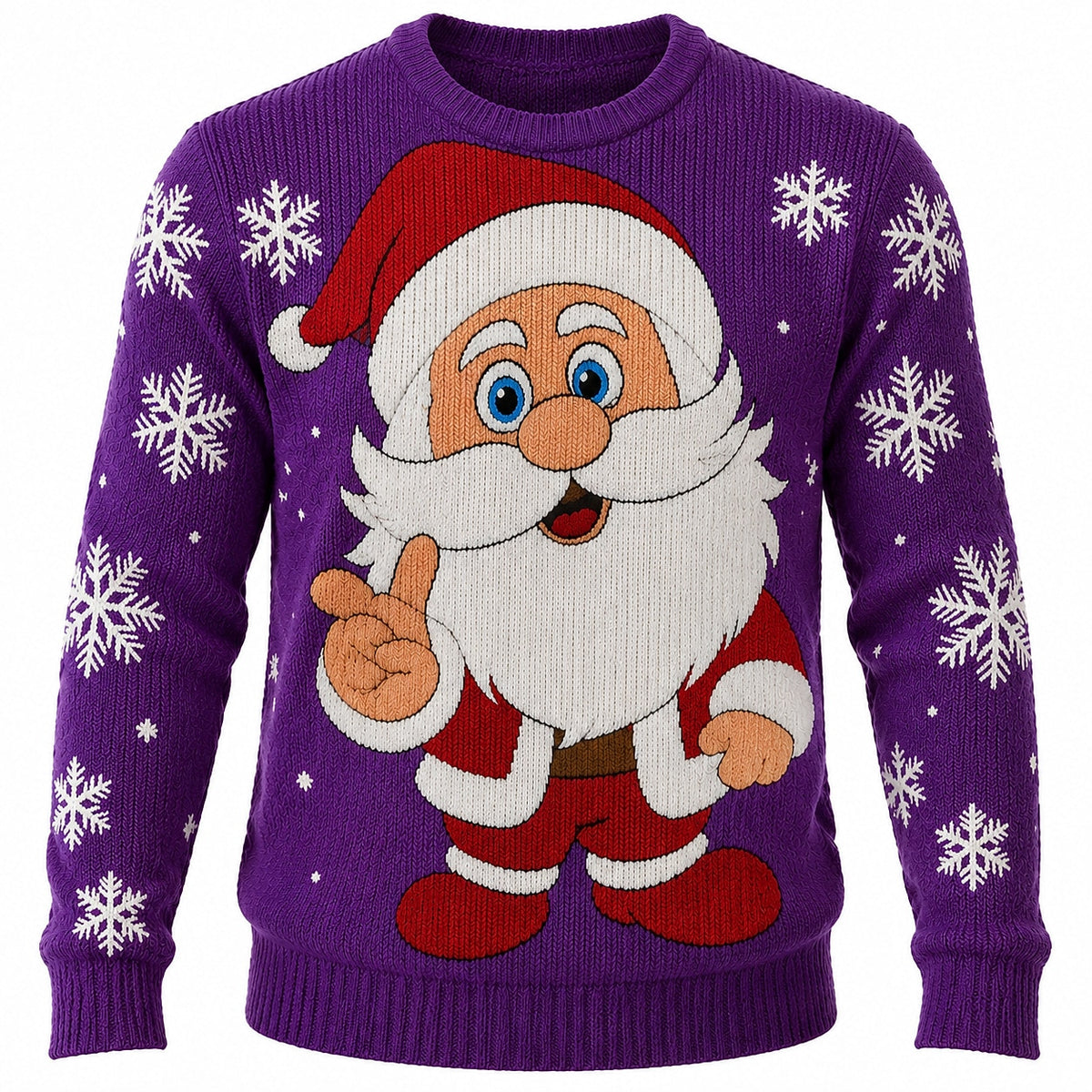 Santa Thumbs-Up Christmas Sweater