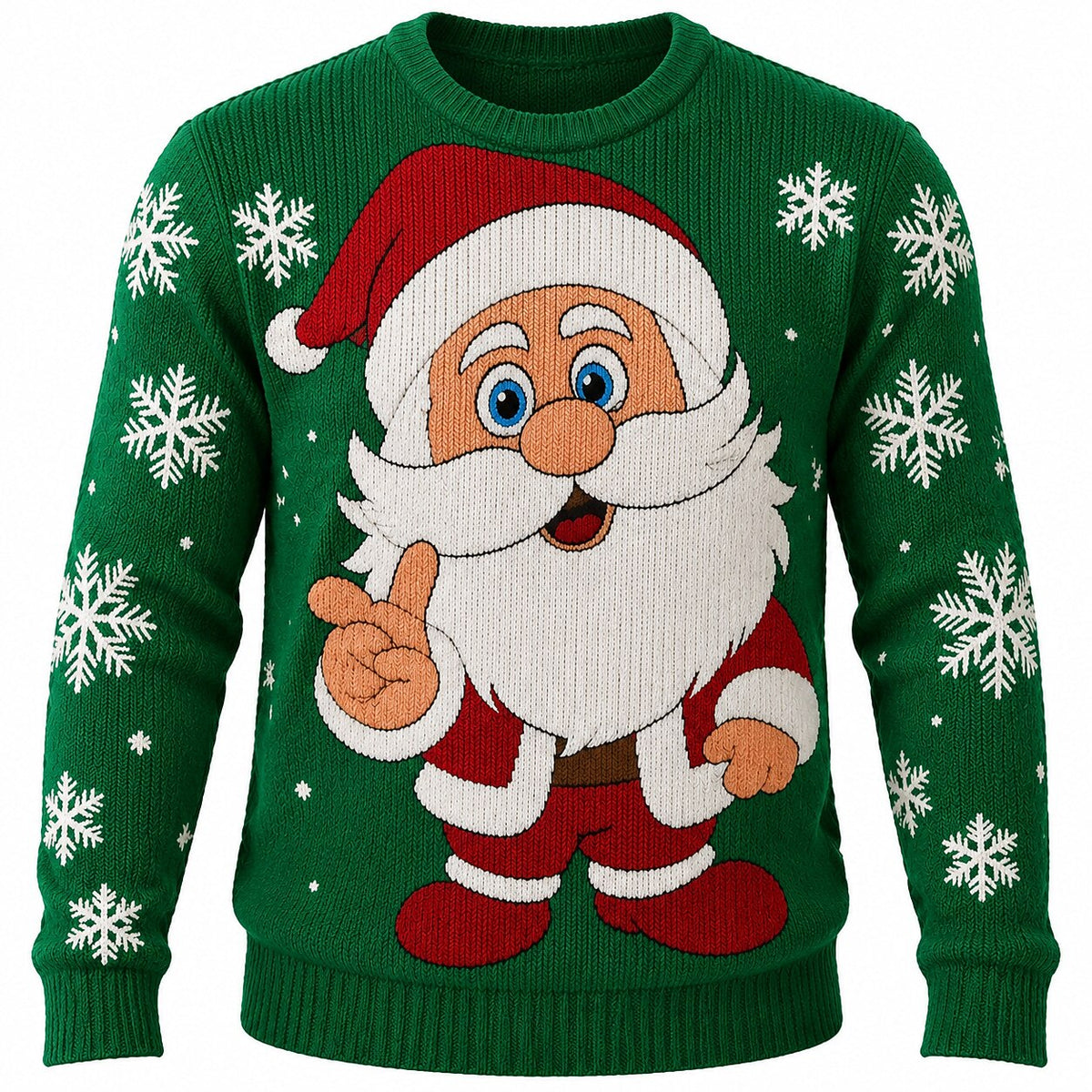 Santa Thumbs-Up Christmas Sweater