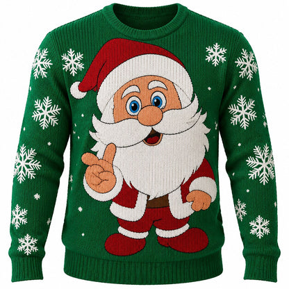 Santa Thumbs-Up Christmas Sweater