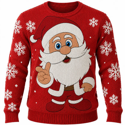 Santa Thumbs-Up Christmas Sweater