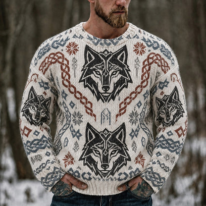 Norse Wolf Knotwork Sweater