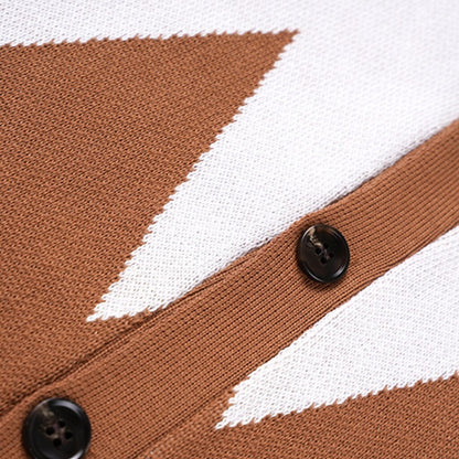 Peak Diamond V-Neck Cardigan