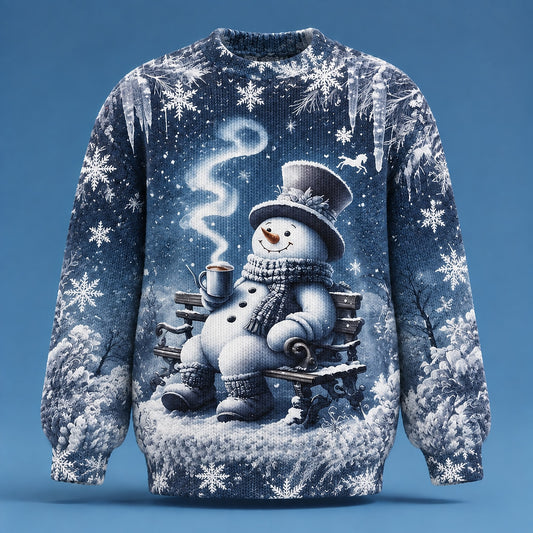 Skiing Bear Winter Sweater