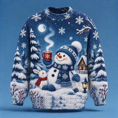 Skiing Bear Winter Sweater
