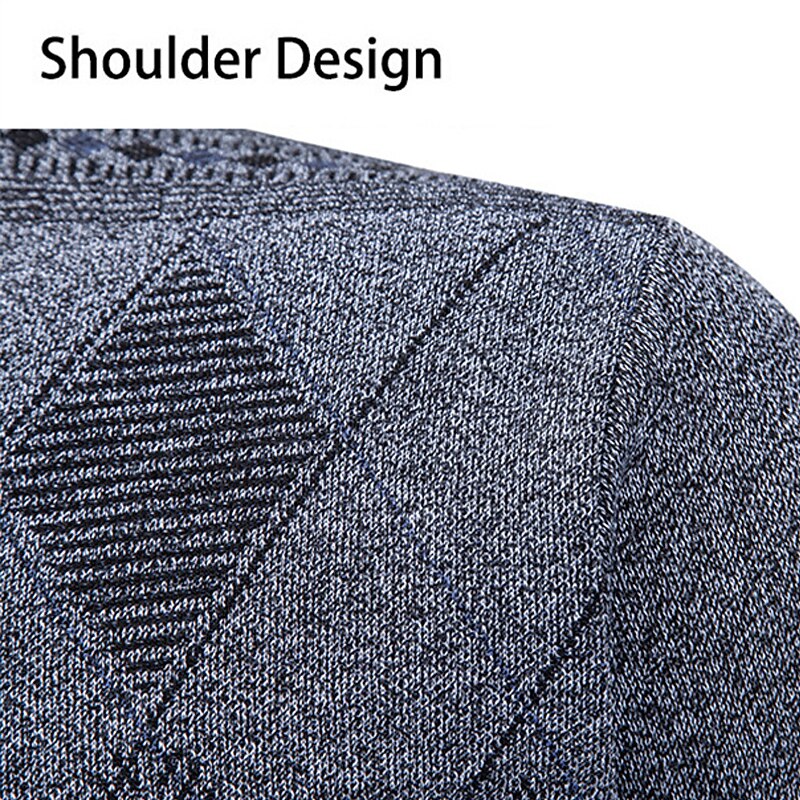 Outlined Argyle V-Neck Cardigan