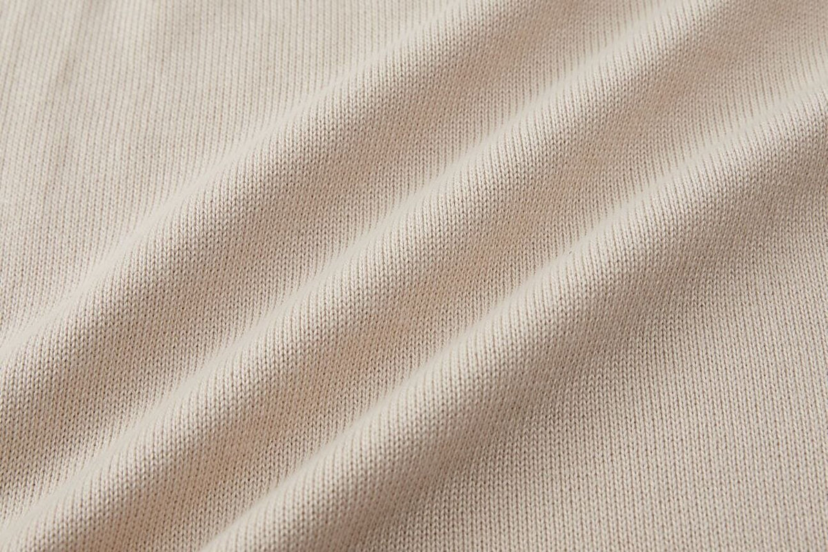 Fine Rib Stand-Collar Zip Cardigan