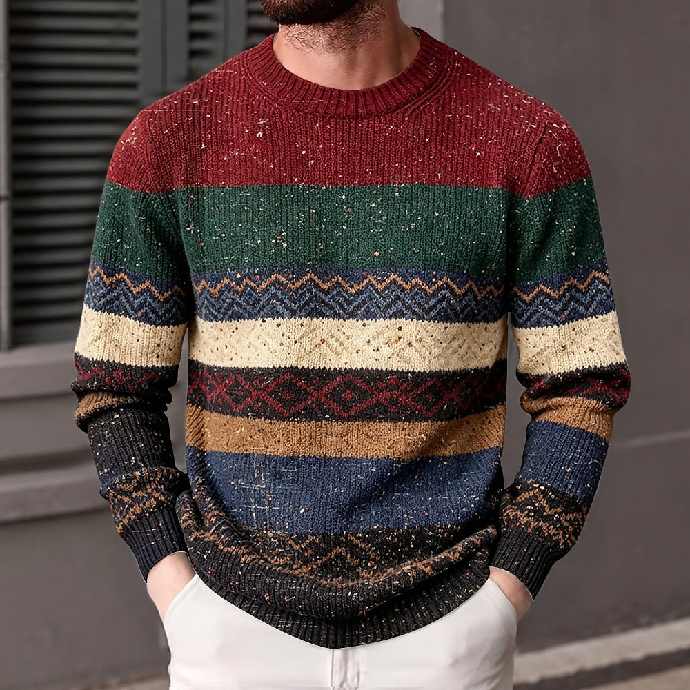 Heritage Stripe Crew Neck Sweater