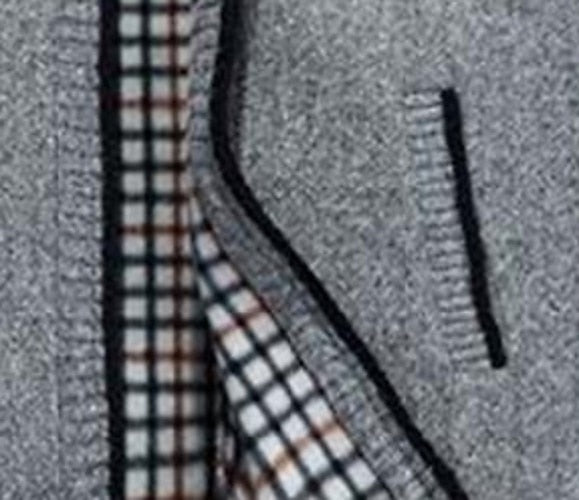 Contrast Zip Cardigan Vest