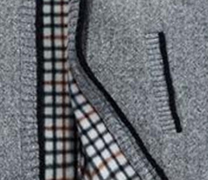 Contrast Zip Cardigan Vest