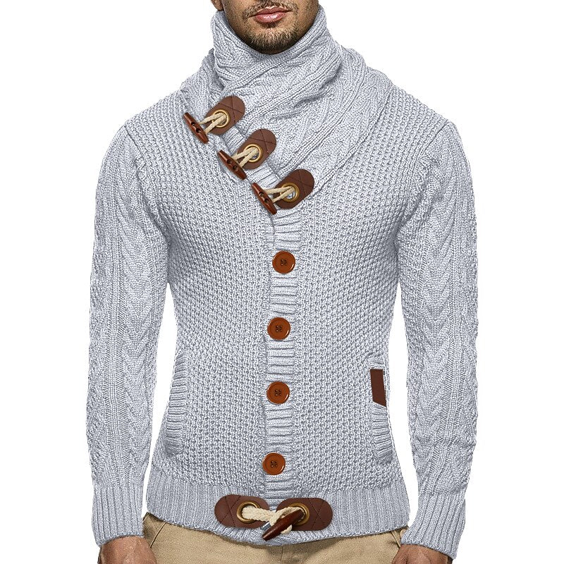 Toggle Trim Button Cardigan