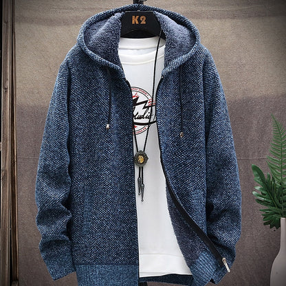 Marl Hooded Zip Cardigan