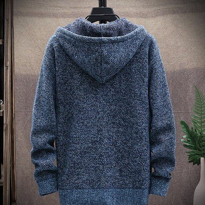 Marl Hooded Zip Cardigan