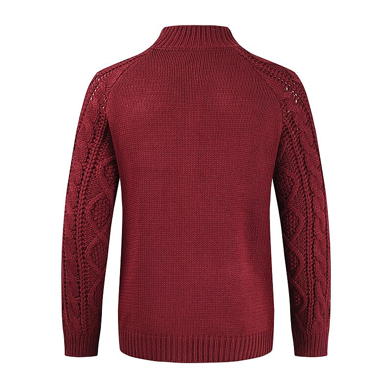 Diamond Cable Button Cardigan