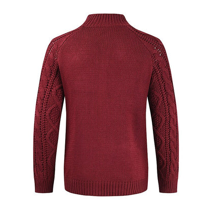 Diamond Cable Button Cardigan