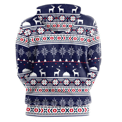 Golden Reindeer Tree Hoodie