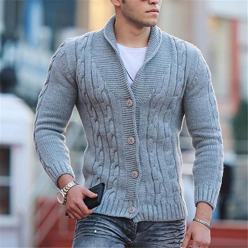 Wave Cable Shawl Cardigan