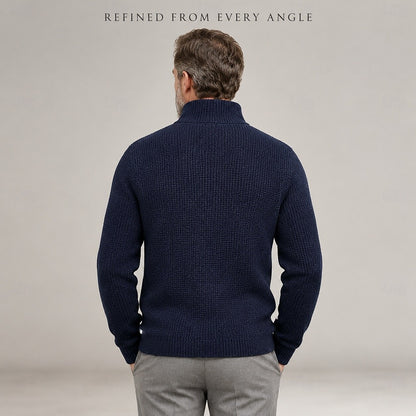 Waffle Texture Knit Blazer Cardigan